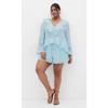 Women's Plus Size Sara Top - ice blue | CITY CHIC - 2 of 4