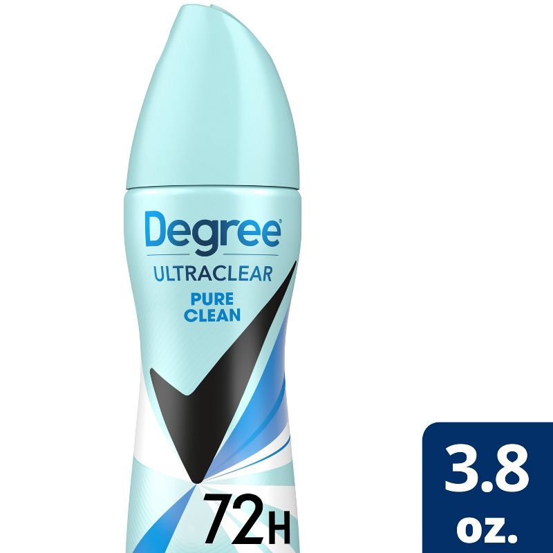 Degree Ultra Clear Black + White Pure Clean Antiperspirant & Deodorant Dry Spray - 3.8oz, 1 of 14