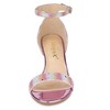 Allegra K Women's Glitter Open Toe Ankle Buckle Strap Stiletto Heel Sandals - 2 of 4