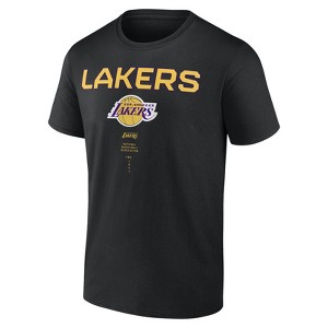 NBA Los Angeles Lakers Men's Black Bi-Blend T-Shirt - 1 of 3