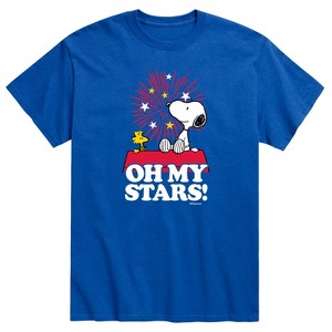 Men's - Peanuts - Oh My Stars Short Sleeve Graphic T-Shirt - 1 of 4