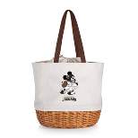 NFL Jacksonville Jaguars Mickey Mouse Coronado Canvas and Willow Basket Tote - Beige Canvas