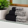 100% Cotton Medium Weight Two-Toned Jacquard and Solid Assorted Towel Set by Blue Nile Mills - 2 of 4