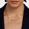 Attop 14K Dainty Gold Herringbone Choker Necklace for Women Thin Layered Chunky Snake Chain Necklaces - 2 of 4