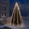 vidaXL Cold White LED Christmas Tree Net Lights with USB Connector - Indoor/Outdoor - Energy Efficient - 250 LEDs - 98.4" Dark Green Wire - 2 of 4