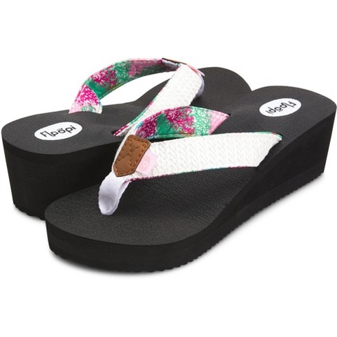 Womens Anna Wedge Yoga Mat Thong Flip Flop - image 1 of 4