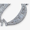 Anna-Kaci Silver Tone Initial Letter Pendant Necklace with Crystal Rhinestone Accents - 3 of 4