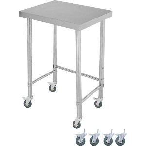 Stainless Steel Work Table, 400lb Capacity Commercial Prep Table with Galvanized Legs for Kitchen, Restaurant, Garage - 1 of 4