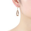Guili Teardrop Leverback Earrings in Sterling Silver with CZ in Amber, Emerald, Sapphire, Gold & Rose Gold – Vibrant Sparkle for Luxe Appeal - 2 of 3