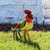Sunnydaze Romeo the Rooster Metal Outdoor Statue - 16" – Red, Orange, Yellow, and Green - 4 of 4