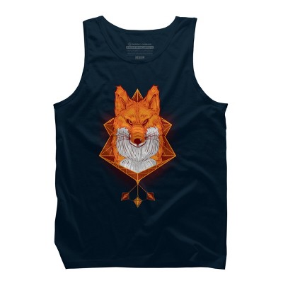 Men's Design By Humans Firefox Stare By sayahelmi Tank Top