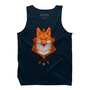 Men's Design By Humans Firefox Stare By sayahelmi Tank Top - 1 of 3