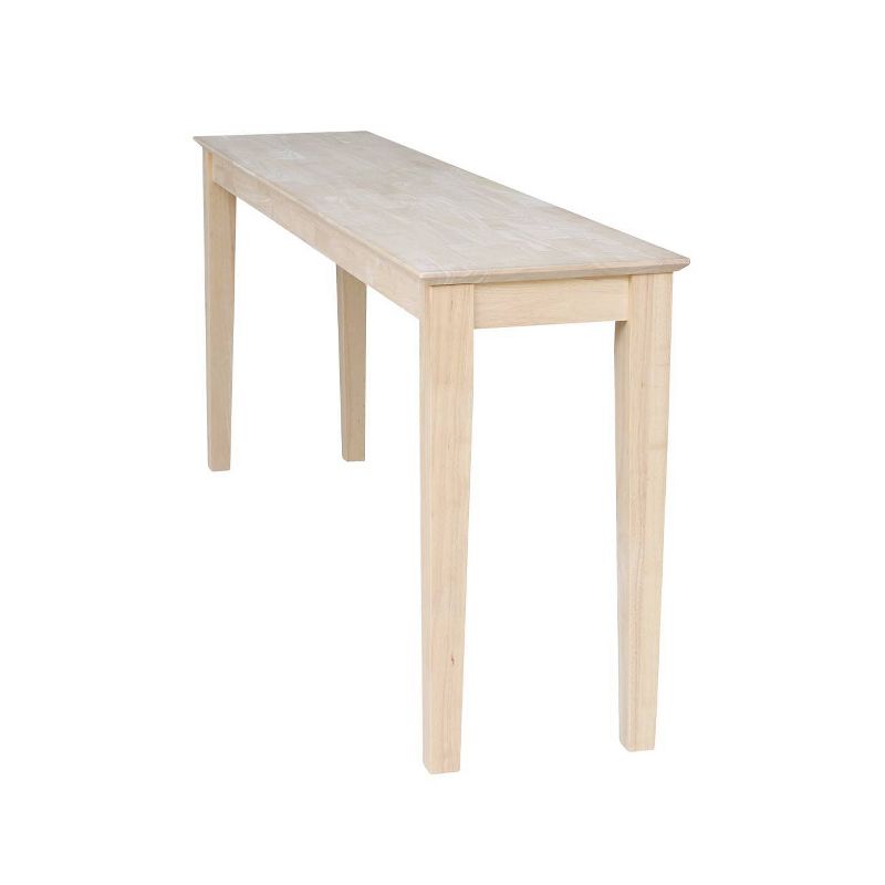 Shaker Table Unfinished - International Concepts, 4 of 10