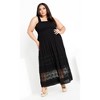 Women's Plus Size By The Beach Maxi Dress - black | CITY CHIC - 2 of 4