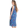 Just Love Womens Nightgown - Sleeveless Henley Oversized Sleepwear Gown - 2 of 3