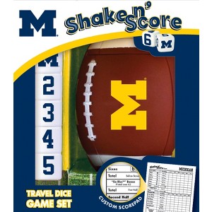 MasterPieces Officially Licensed NCAA Michigan Wolverines Shake N' Score Dice Game for Age 6 and Up - 1 of 4