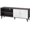 Sapphtopaz Modern TV Stand for TVs Up to 59" with 2 Storage Shelves Entryway Table with Storage Cabinet Wood TV Console for Living Room - 3 of 4