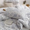 Vintage Flower Duvet Cover Set, 100 Cotton Queen Size, Breathable Soft Floral Pattern Quilt Cover - 4 of 4