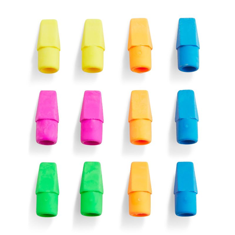 Staples Erasers Assorted Colors Dozen (771352) , 2 of 5