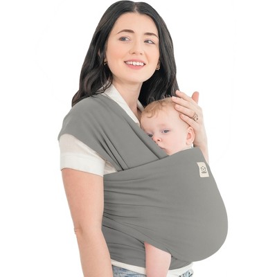 Image of KeaBabies Original Baby Wraps Carrier, Baby Sling Carrier, Stretchy Infant Carrier for Newborn, Toddler (Graphite)