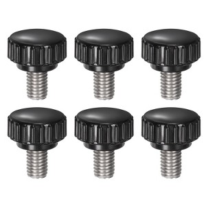 Unique Bargains Plastic Threaded Bolt Knurled Clamping Knob Thumb Screws 6 Pcs - 1 of 4
