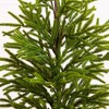 Nearly Natural 32" Artificial Real Touch Norfolk Island Pine in Christmas Tin Metal Planter with Natural Look - 3 of 4