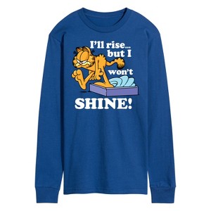 Men's - Garfield - Rise But Won't Shine Long Sleeve Graphic T-Shirt - 1 of 4