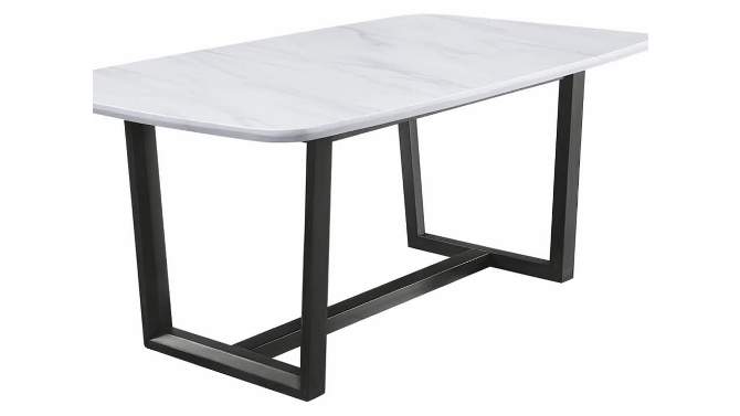 72&#34; Madan Dining Table - Marble/Weathered Gray Finish - Acme Furniture, 2 of 8, play video