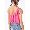 Women's ONE-SHOULDER DRAPED SATIN TOP - DO+BE - 2 of 2