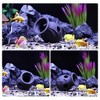 Unique Bargains Ceramic Aquarium Hideaway Rock Cave Fish Tank Decoration 3.46"x3.03"x2.91" Brown 1 Pc - 4 of 4