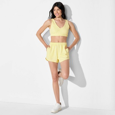 Women's Mid-Rise French Terry Pull-On Shorts - Wild Fable™
