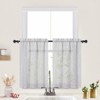 Small Window Curtains Kitchen Curtains with Rod Pocket Farmhouse Curtains Solid Curtains for Bathroom Cafe Window Bedroom Dining Room Light Filtering - 3 of 4