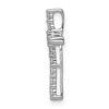 Black Bow Jewelry 14k White Gold 1/4 Ctw Diamond Latin Cross Slide Pendant, 11 x 18mm - 2 of 4