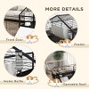 46'' Small Animal Cage with Foldable Run Area Rolling Wheels Ramps Water Bottle and Bowl for Rabbits - LAOTIES - 4 of 4