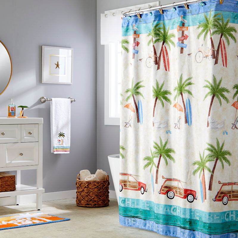 Paradise Beach Shower Curtain Multi - Colored - Saturday Knight Ltd., 4 of 5