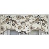 RLF Home 100% Cotton Avain Glory  Fully lined Windows Rod Pocket Valance 50" x 16"  Gray - 3 of 4
