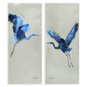 Stupell Industries Expressive Flying Cranes Abstract Birds, 7" x 17" - 1 of 4