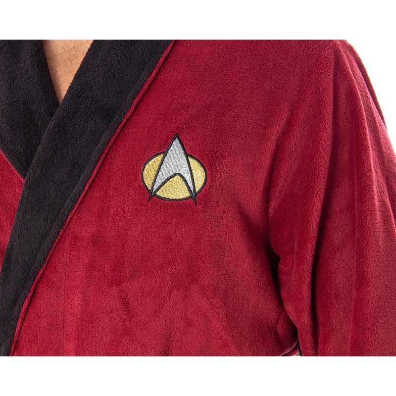Star Trek The Next Generation Captain Picard Costume Adult Fleece Plush Robe OSFM, 3 of 6