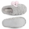 Jessica Simpson Girls Plush Hearts and Pom Pom Clog Slippers w/ Memory Foam - 3 of 4