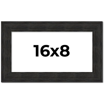PosterPalooza | Panoramic Contemporary Black Picture Frame - UV Acrylic, Foam Board Backing, Hanging Hardware
