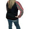 Women's Houndstooth Long Sleeve Tee - honeyme - 2 of 3
