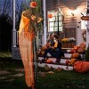 Syemin Decorative Holiday Scene Props 6 Feet Halloween Decoration Hanging Pumpkin Ghost Bendable Arms Halloween Decorations, Black, 96"*20"*72" - 2 of 4