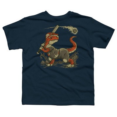 Boy's Design By Humans Fight The Asteroid By LetterQ T-Shirt