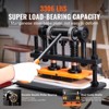 VEVOR Leather Cutting Machine, 10.2 x 4.7 in Embossing Plate Manual Die Cutter, 0.47 in Pressure Stroke Dual Guide Shafts Die Cut Machine, Black - 4 of 4