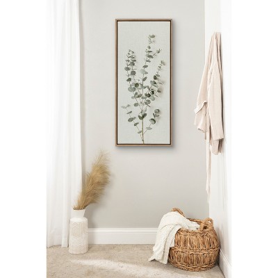 Eucalyptus Botanical I Framed Canvas Wall Art, 18 x 40