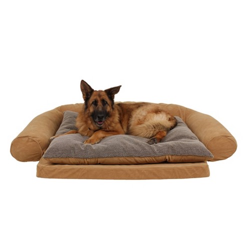 Carolina Pet Company Ortho Sleeper Comfort Couch Dog Bed - L - Caramel ...