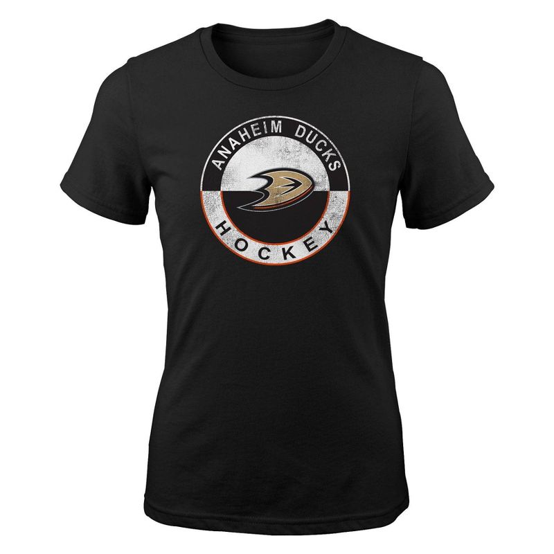 NHL Anaheim Ducks Girls&#39; Crew Neck T-Shirt, 1 of 2