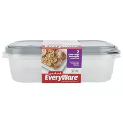 GoodCook EveryWare Rectangle 1 Gallon Food Storage Container - 2pk