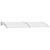 Door Canopy Grey and Clear vidaXL - 2 of 4