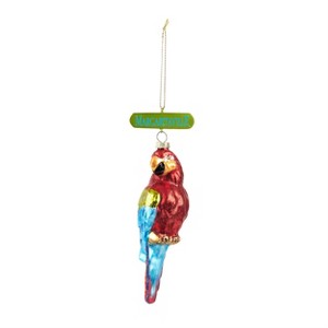 Parrot Decorative Glass Ornament Set 5.75" by Melrose - 1 of 3